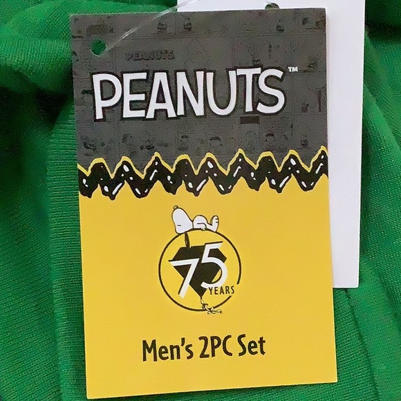 Peanuts Size XXL Men’s Microfleece Crew Neck Long Sleeve 2-pc Pajama Set. New - Picture 3 of 3